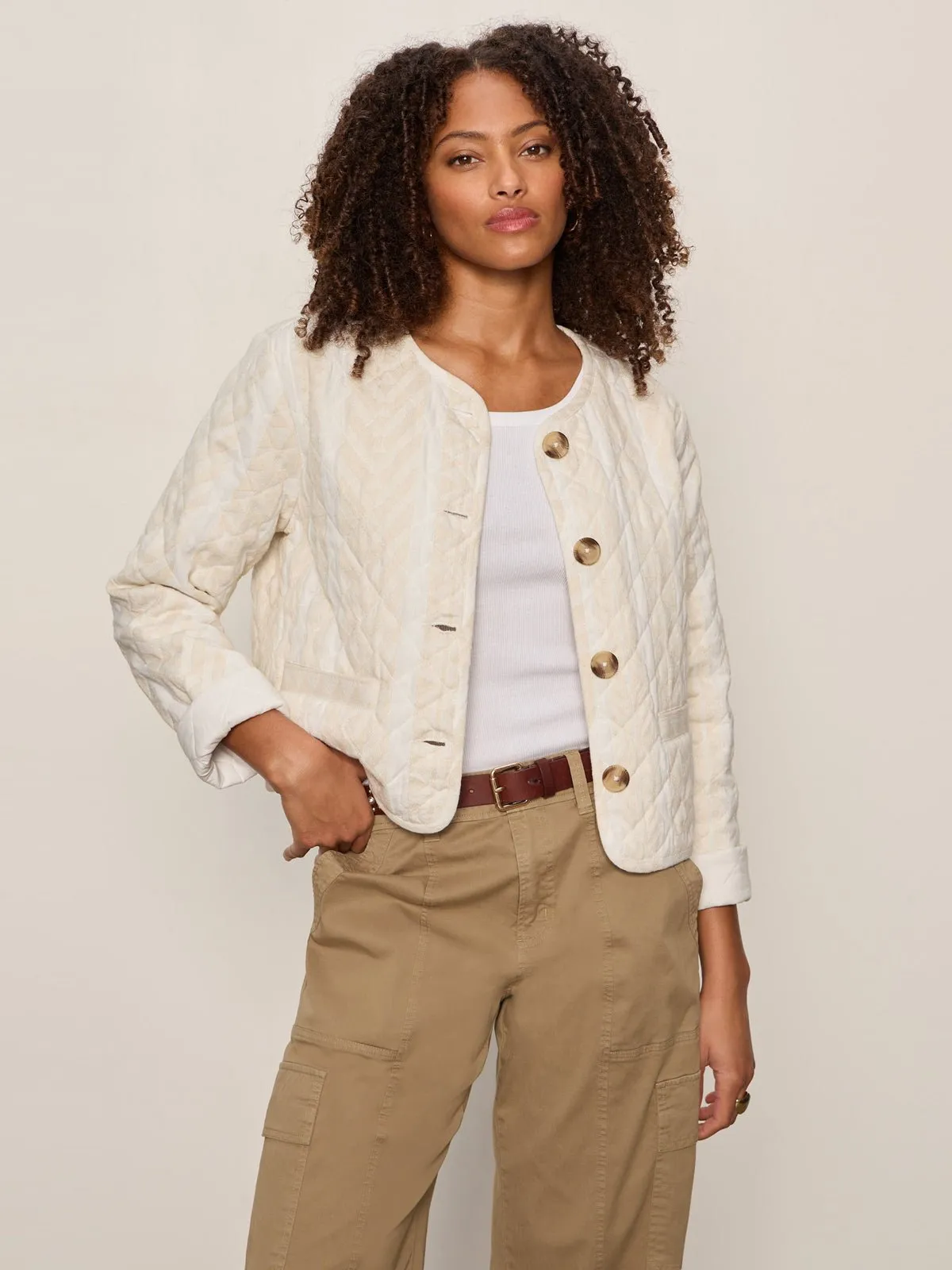 Crafted Coco Jacket Collagen Stripe sold by Sanctuary product image thumbnail 2
