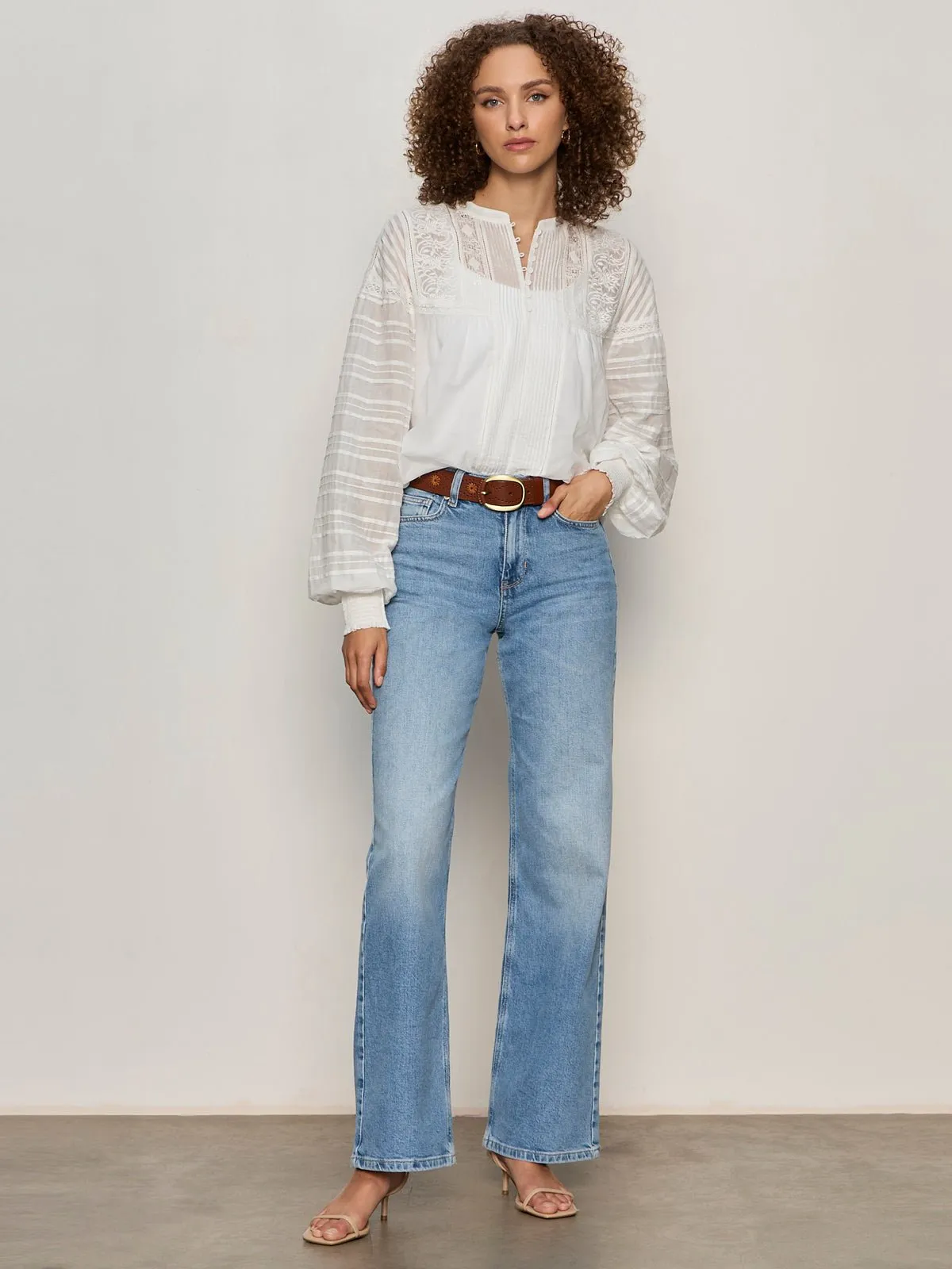 Adore You Embroidered Blouse White sold by Sanctuary product image thumbnail 5