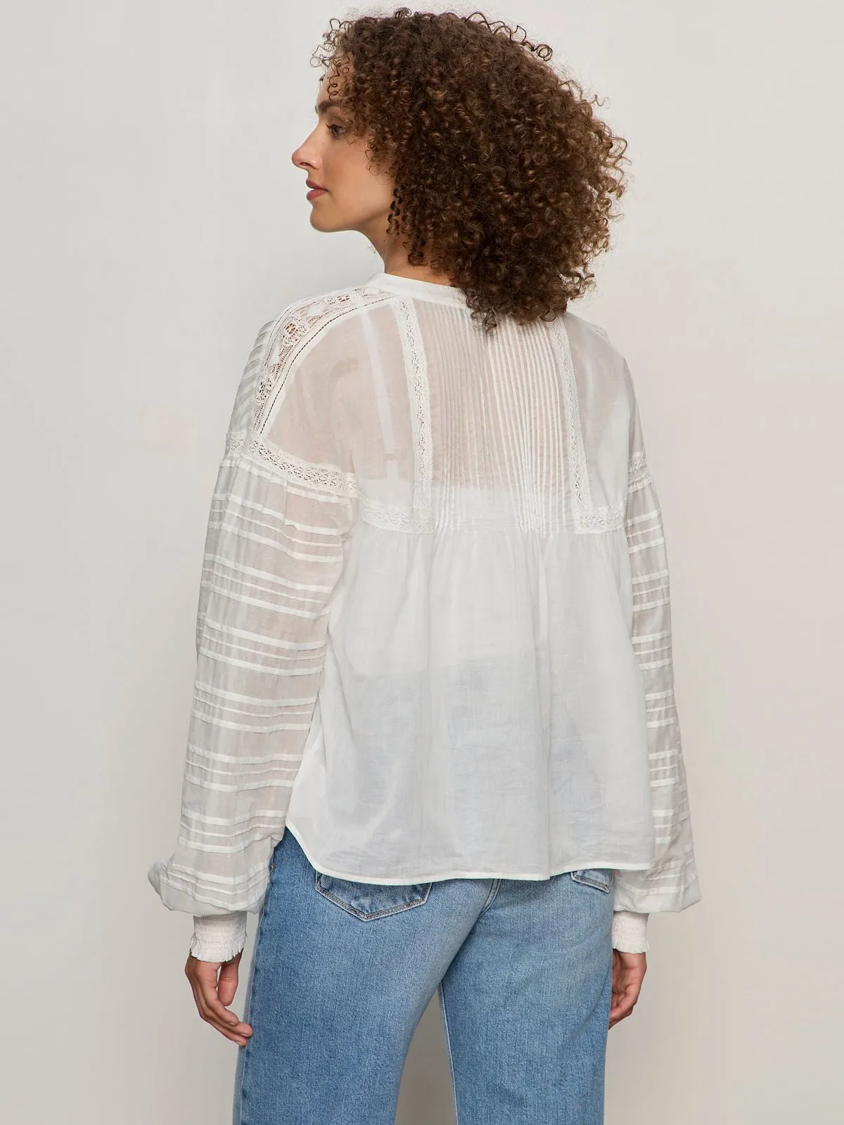Adore You Embroidered Blouse White sold by Sanctuary product image thumbnail 2
