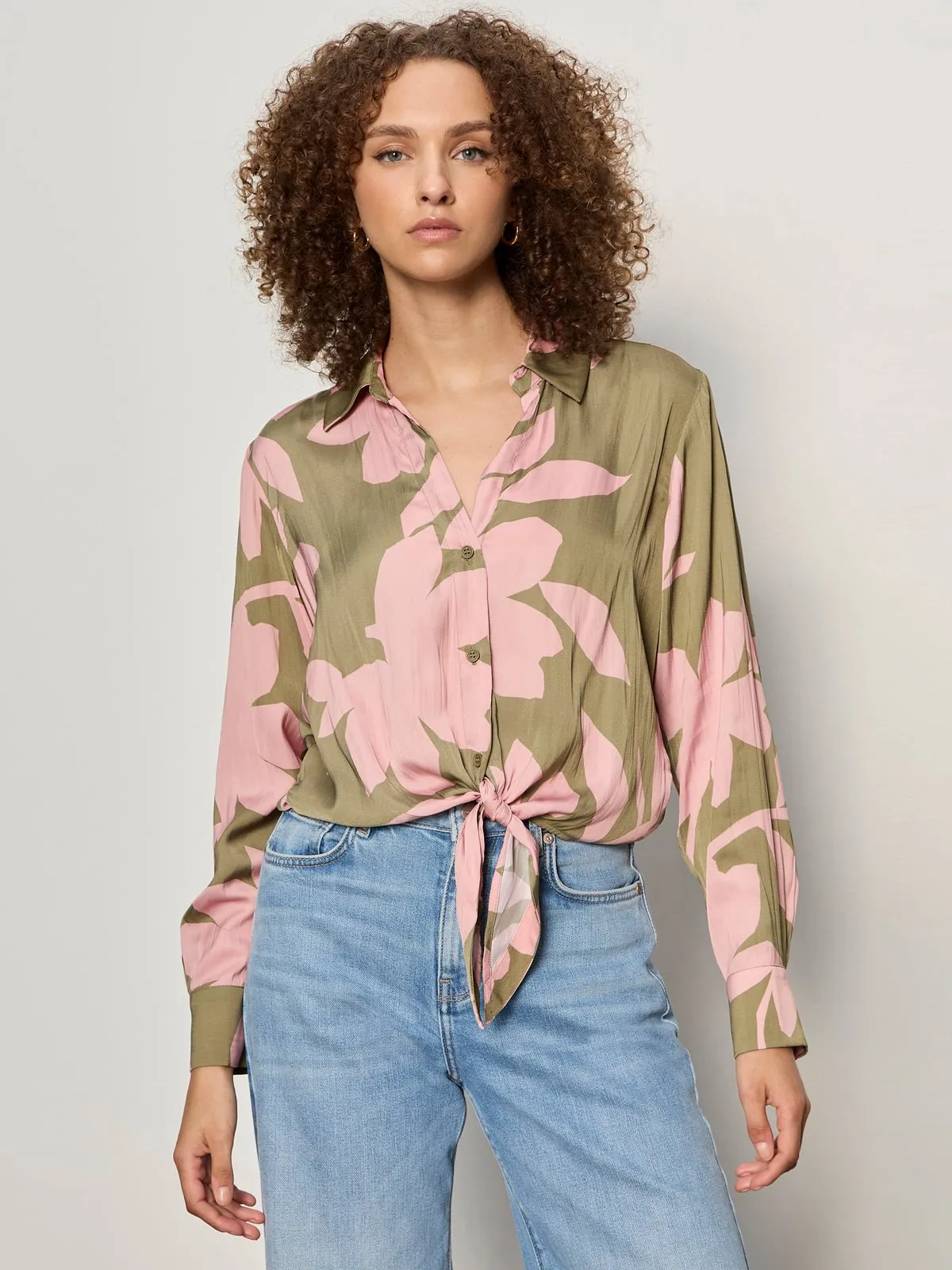 Lover Tie Shirt Pink Silhouette sold by Sanctuary product image thumbnail 2