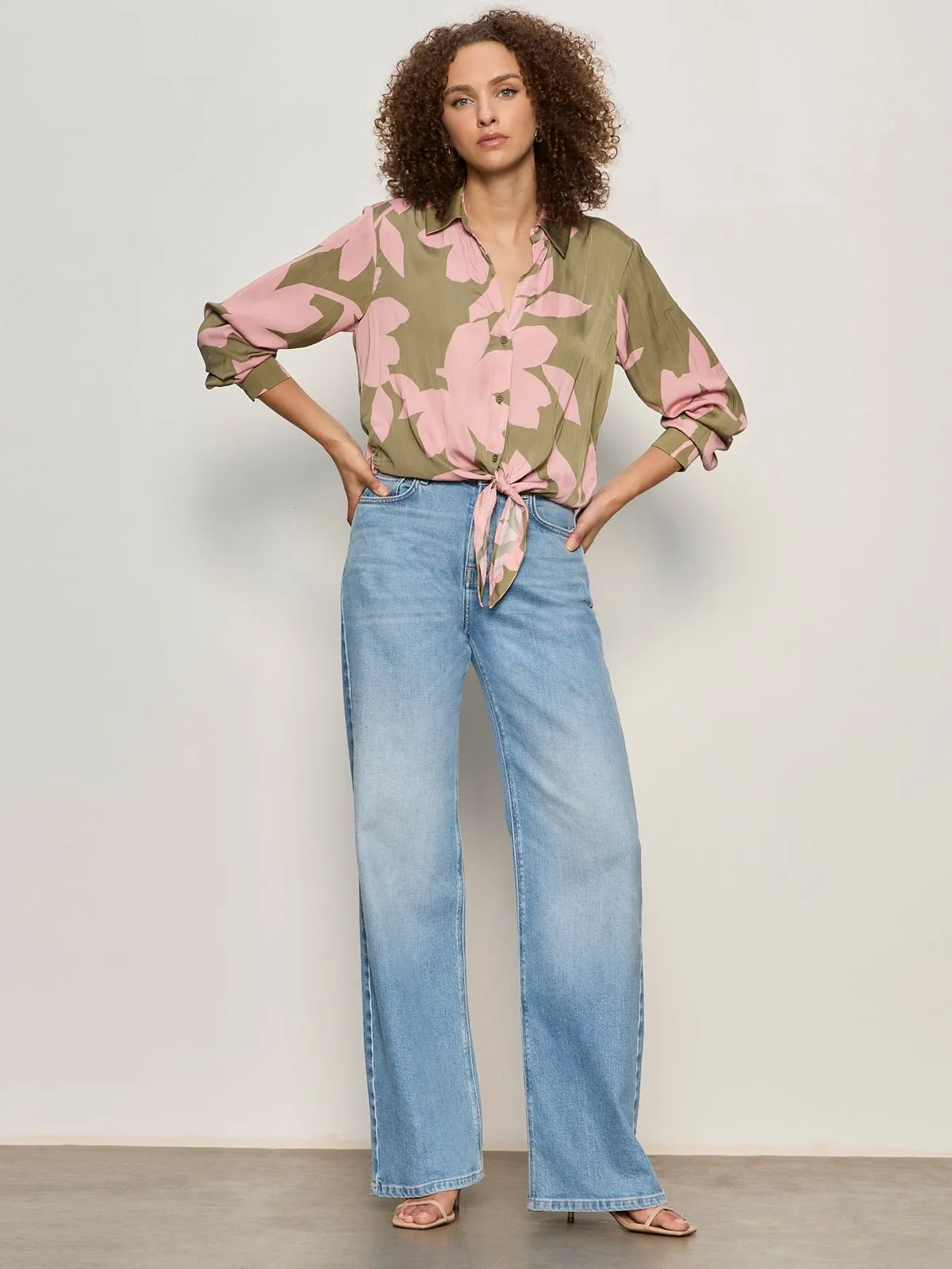 Lover Tie Shirt Pink Silhouette sold by Sanctuary product image thumbnail 4