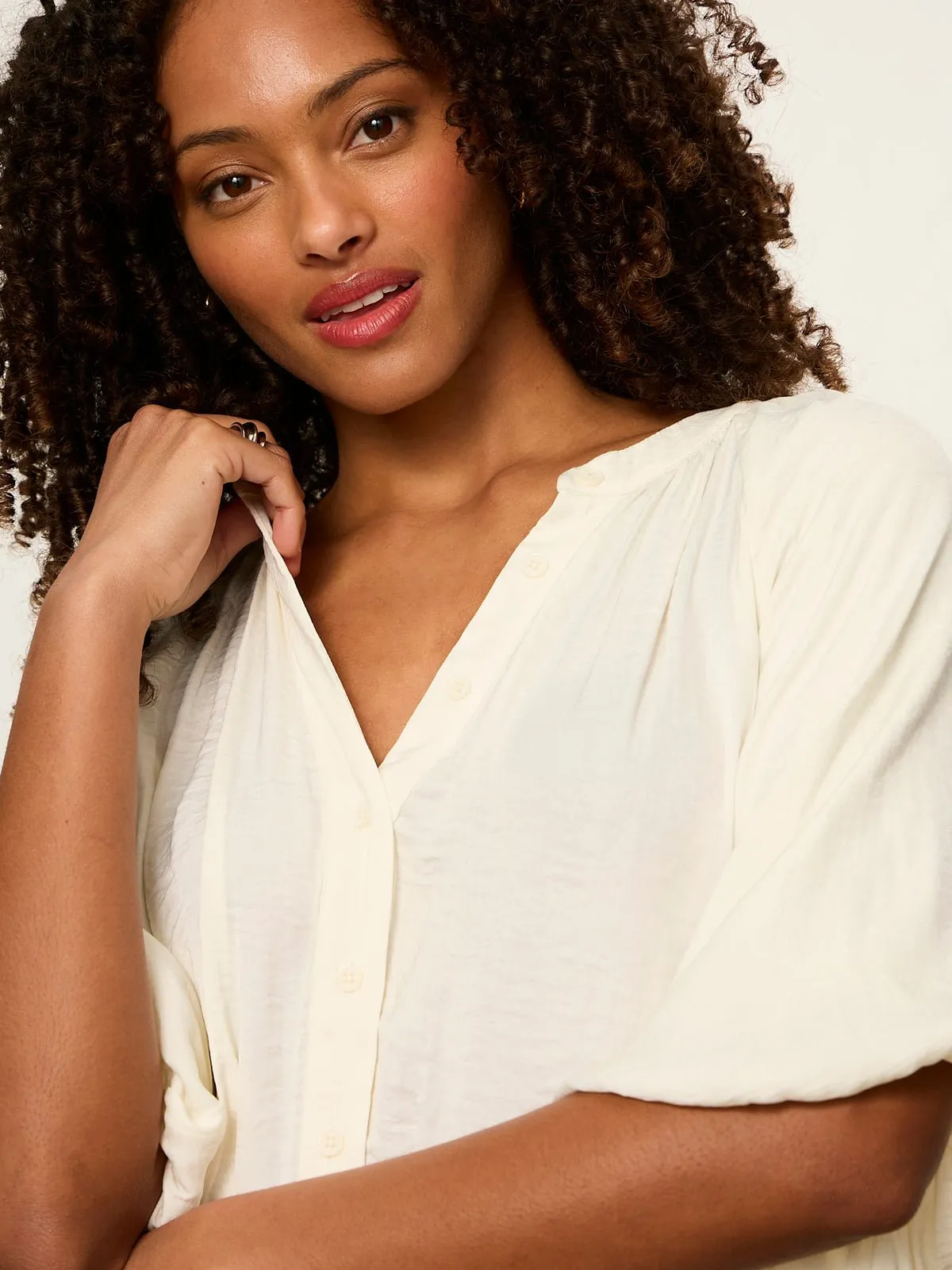 Plenty Of Love Bubble Blouse Collagen sold by Sanctuary product image thumbnail 4