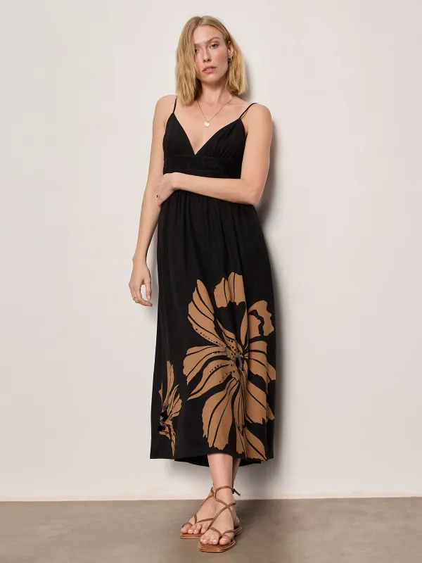 Mira Embellished Volume Dress Macro Lotus sold by Sanctuary