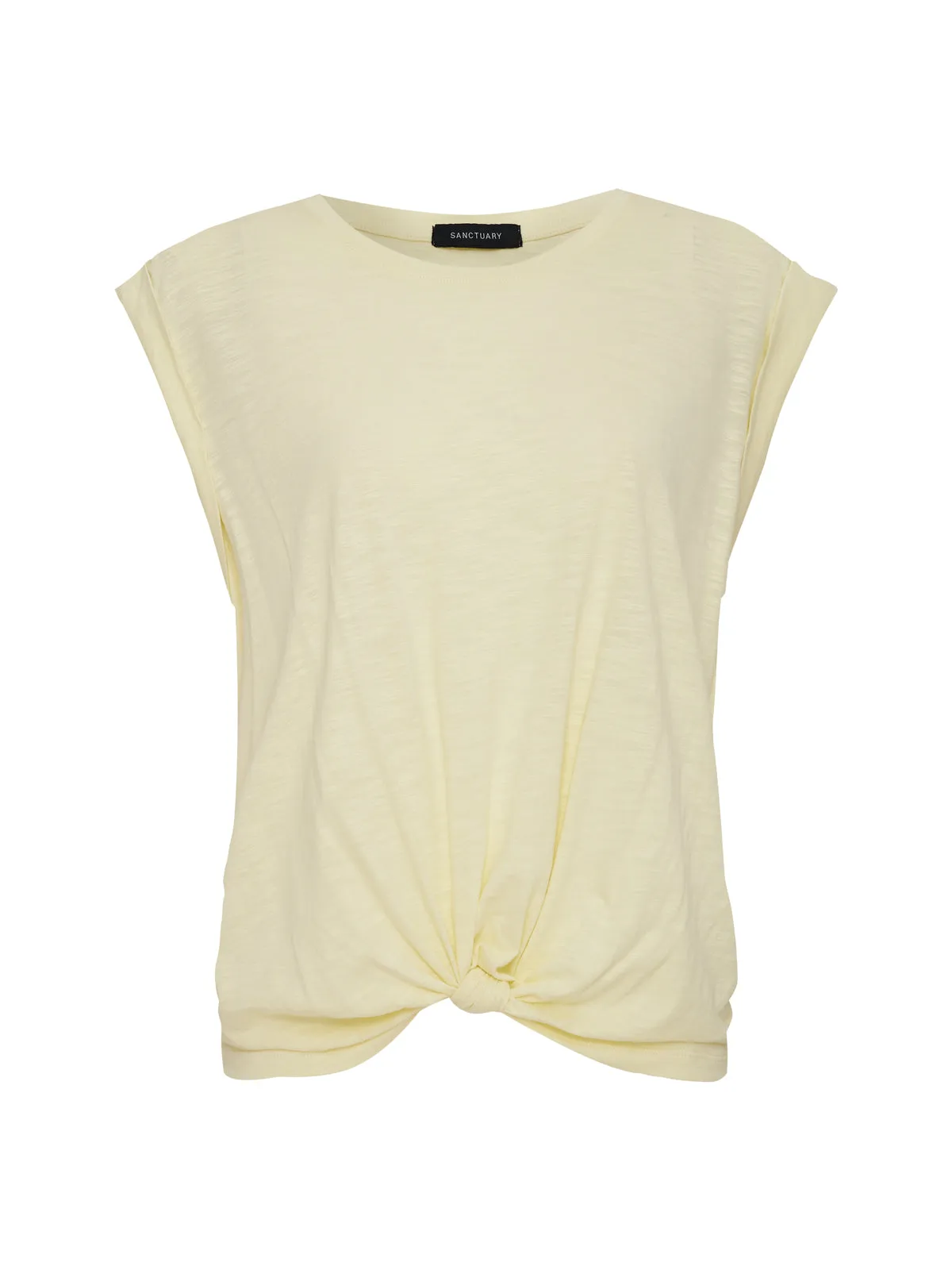 Knotted Muscle Tee Lemon Drop Petite Sizing sold by Sanctuary product image thumbnail 4