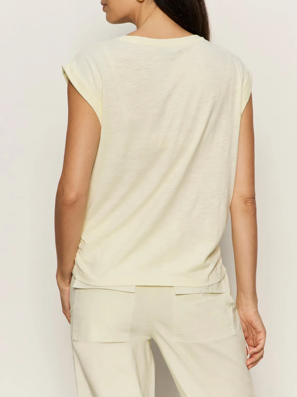 Knotted Muscle Tee Lemon Drop Petite Sizing sold by Sanctuary product image thumbnail 2