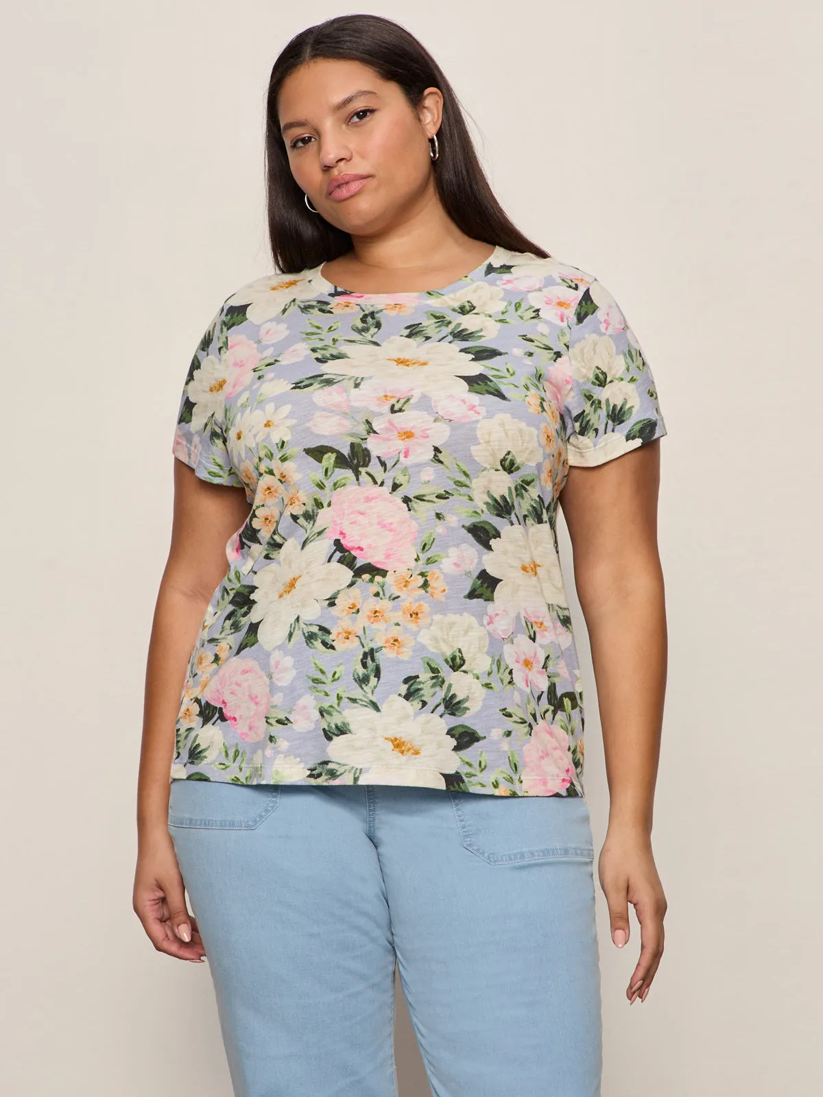 The Perfect Tee Spring Floral Extended Sizing sold by Sanctuary product image thumbnail 4