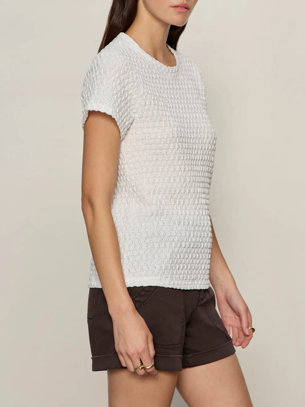 Pucker Up Perfect Tee White Petite Sizing sold by Sanctuary product image thumbnail 3