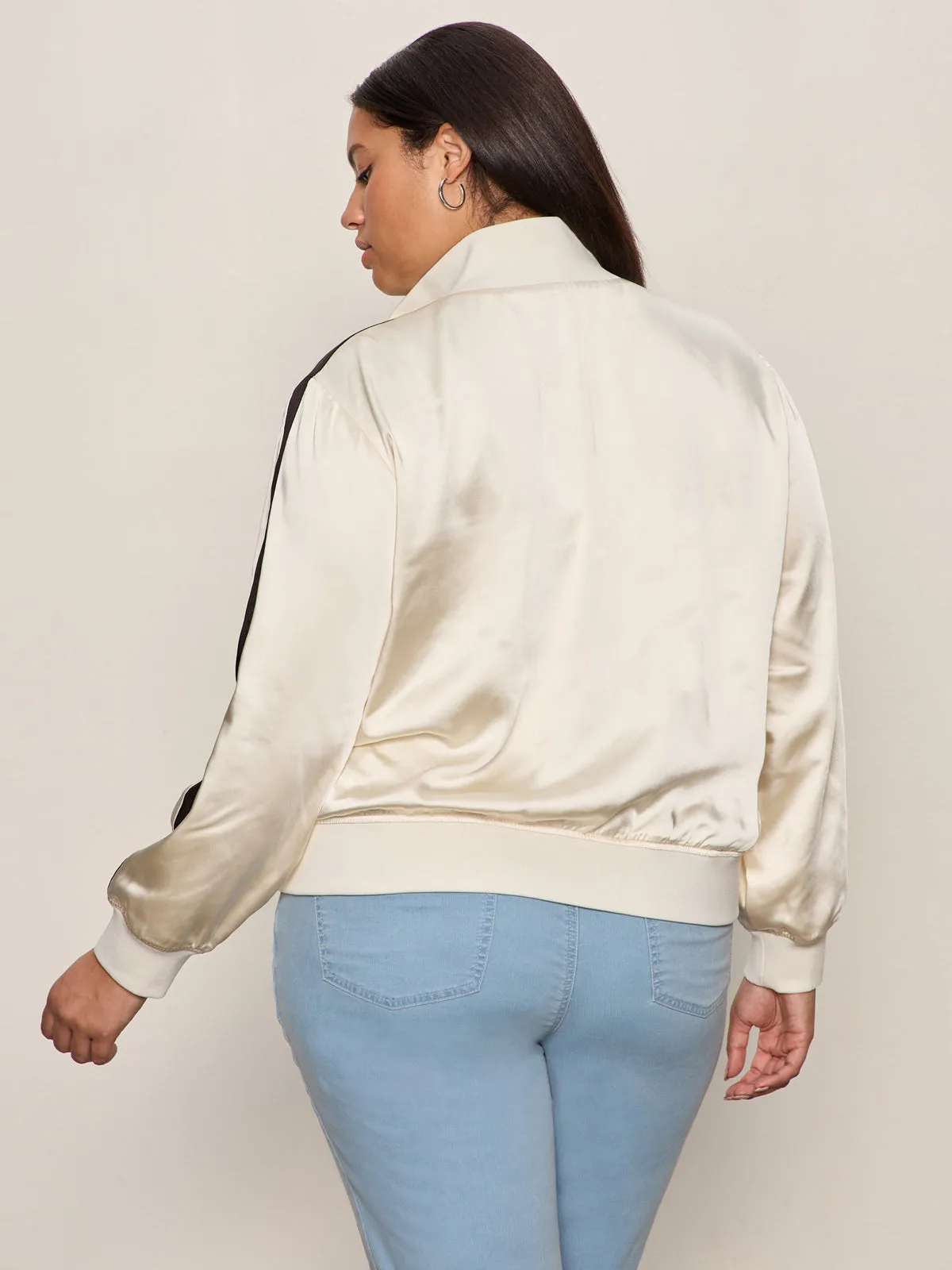 Satin Track Jacket Collagen Extended Sizing sold by Sanctuary product image thumbnail 2