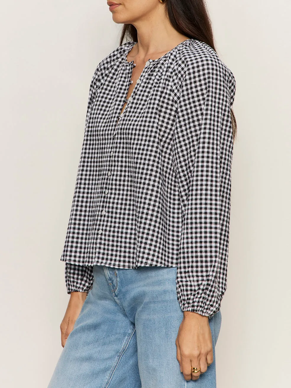 Perfect Gingham Button Blouse Picnic Petite Sizing sold by Sanctuary product image thumbnail 2