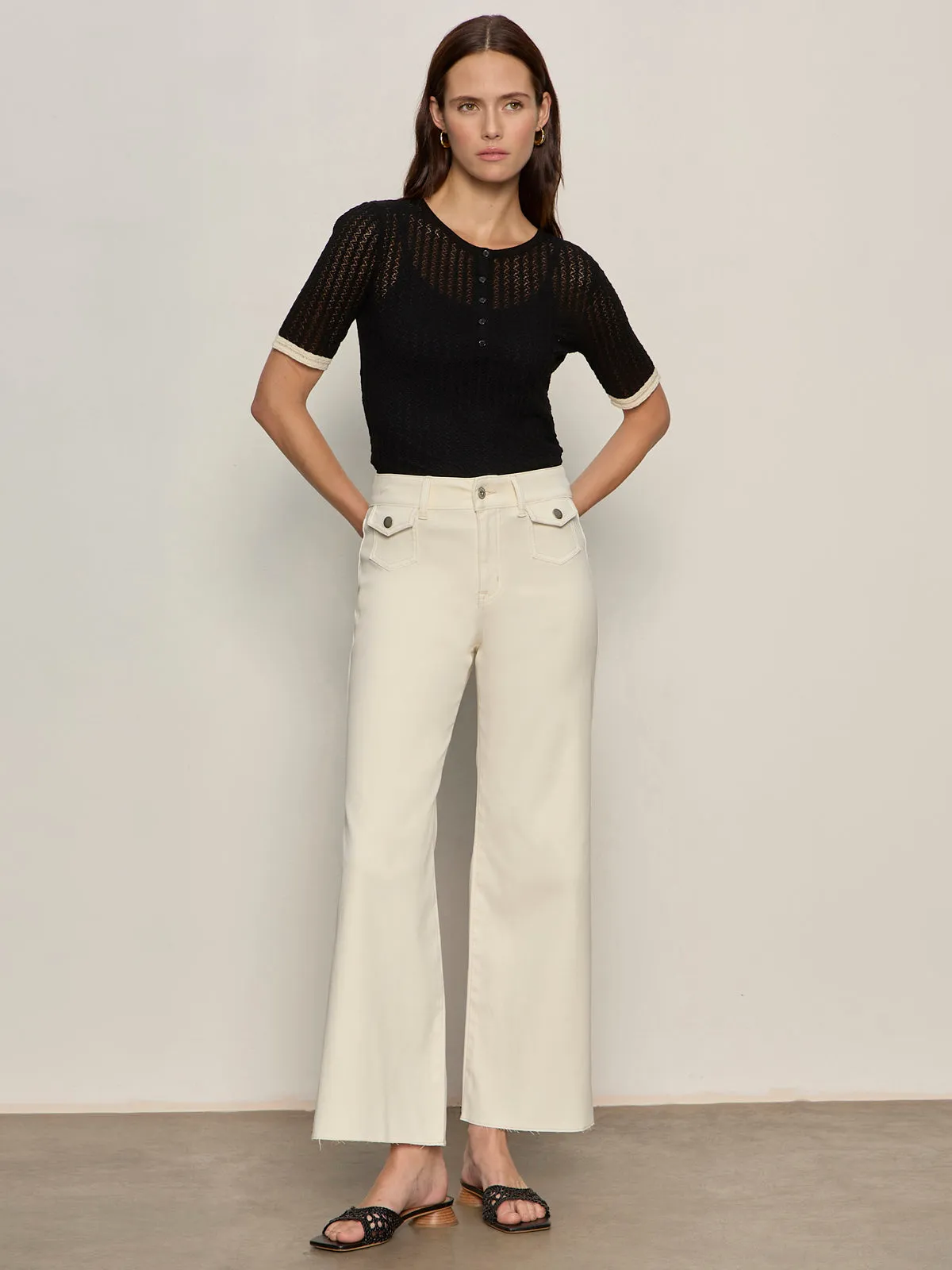 Going Places Pointelle Sweater Black sold by Sanctuary product image thumbnail 4