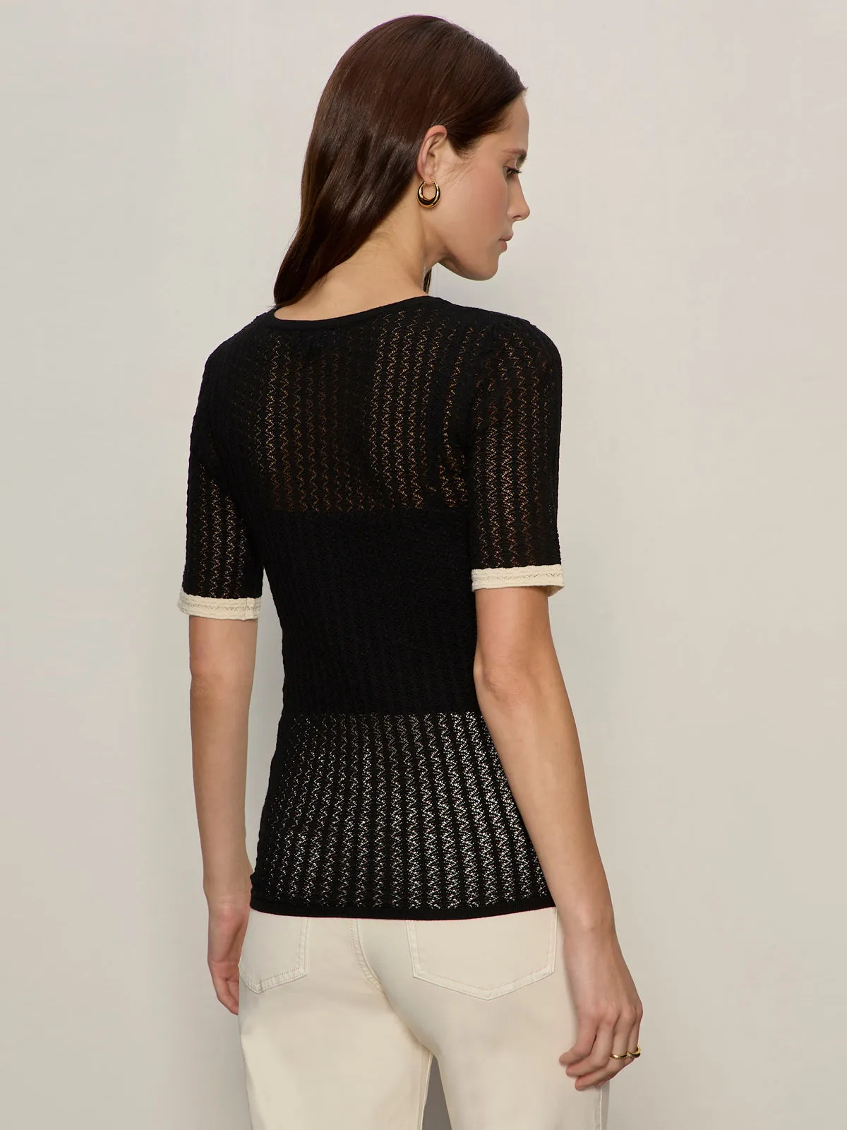 Going Places Pointelle Sweater Black sold by Sanctuary product image thumbnail 2