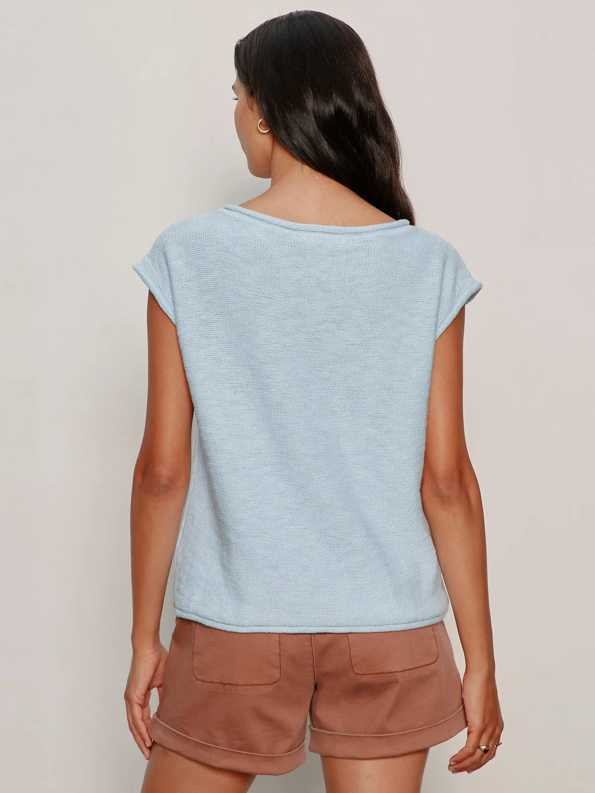 Easy Sweater Tee Blue Aura sold by Sanctuary product image thumbnail 2