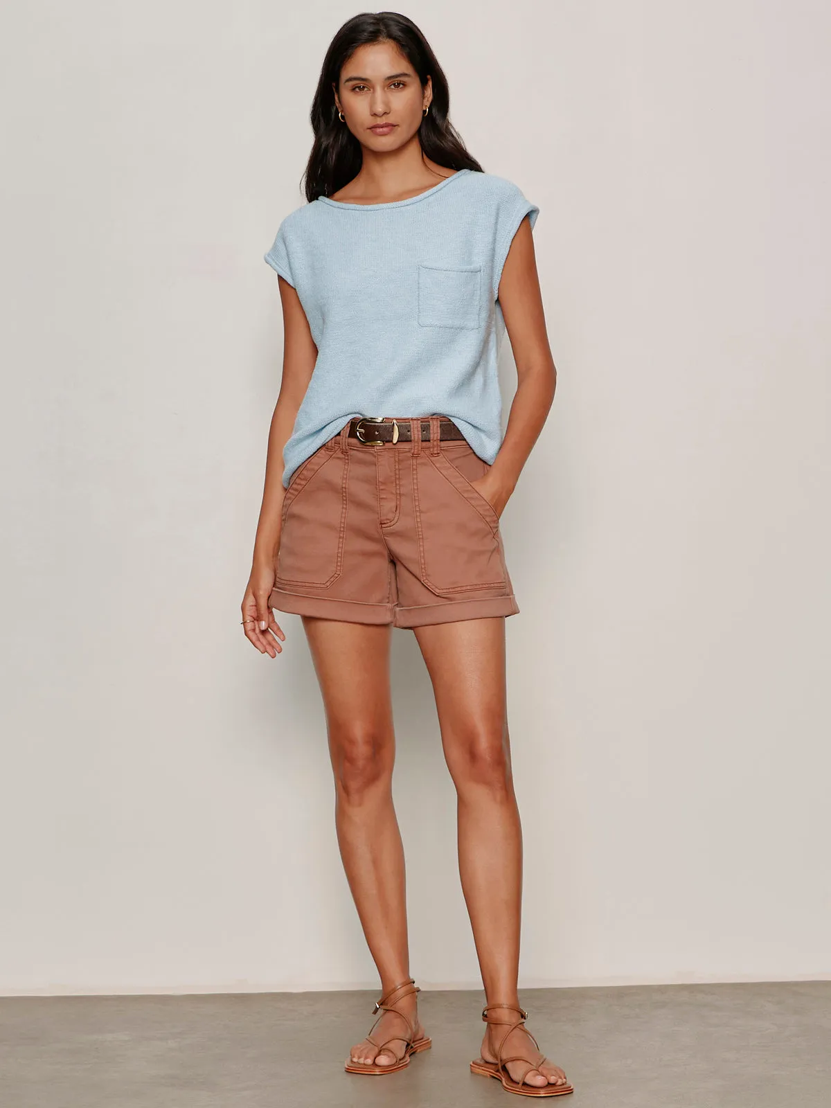 Easy Sweater Tee Blue Aura sold by Sanctuary product image thumbnail 5