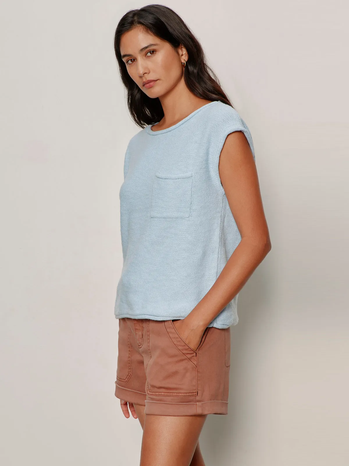 Easy Sweater Tee Blue Aura sold by Sanctuary product image thumbnail 3