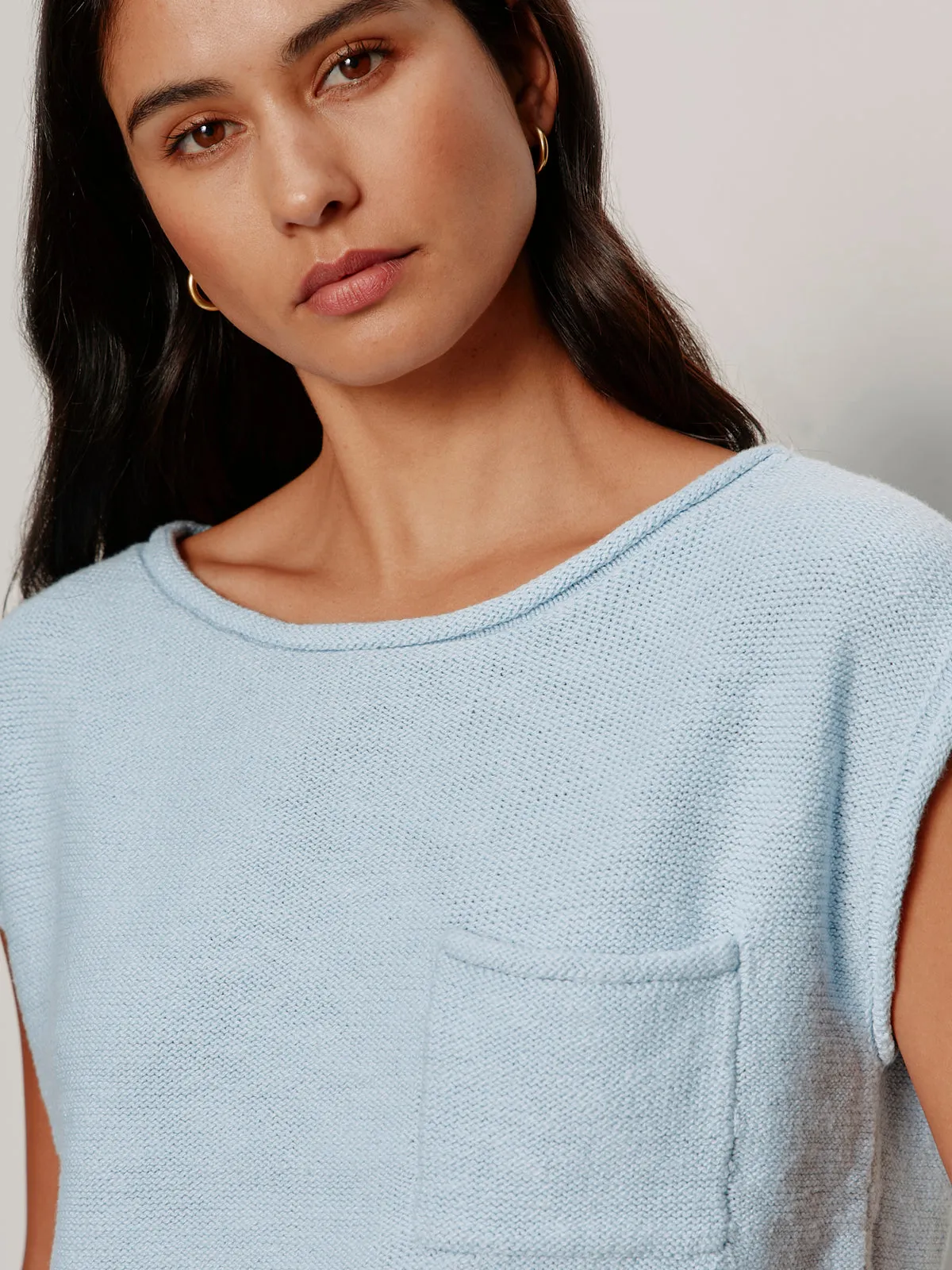 Easy Sweater Tee Blue Aura sold by Sanctuary product image thumbnail 4