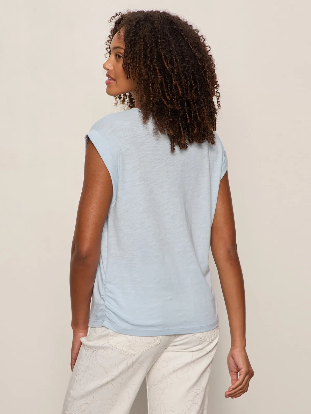 Knotted Muscle Tee Blue Aura sold by Sanctuary product image thumbnail 2