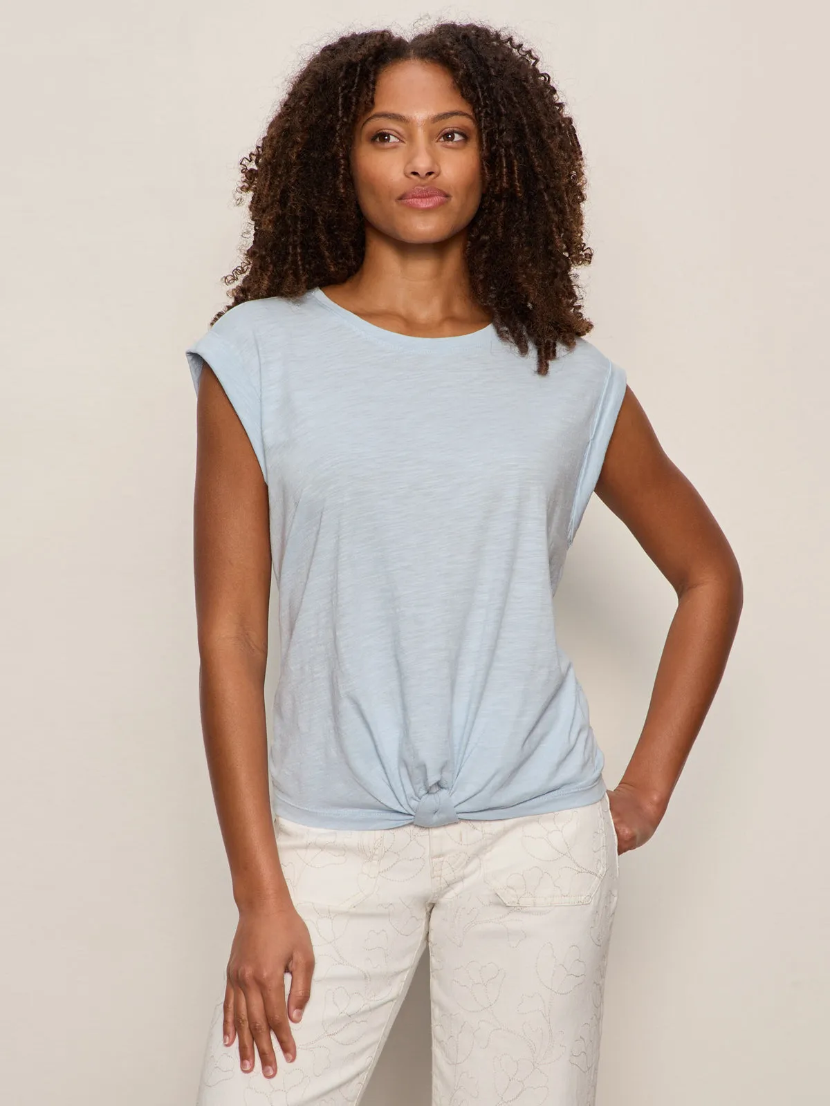 Knotted Muscle Tee Blue Aura sold by Sanctuary product image thumbnail 3