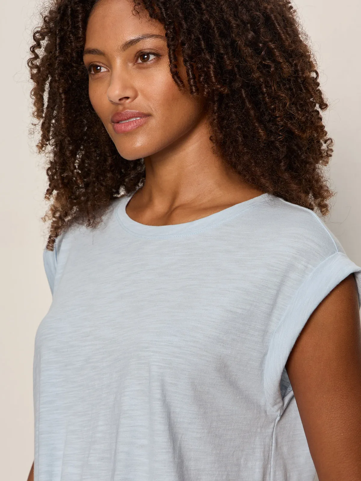 Knotted Muscle Tee Blue Aura sold by Sanctuary product image thumbnail 5
