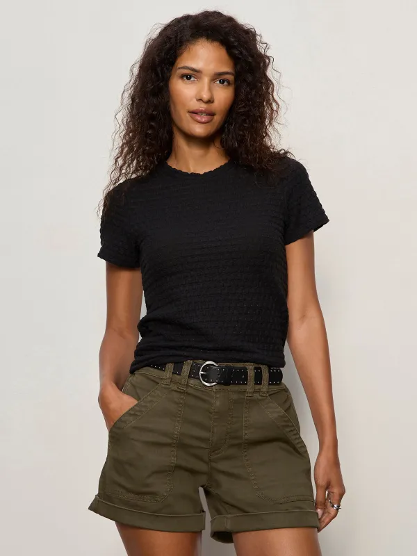 Pucker Up Perfect Tee Black made by Sanctuary