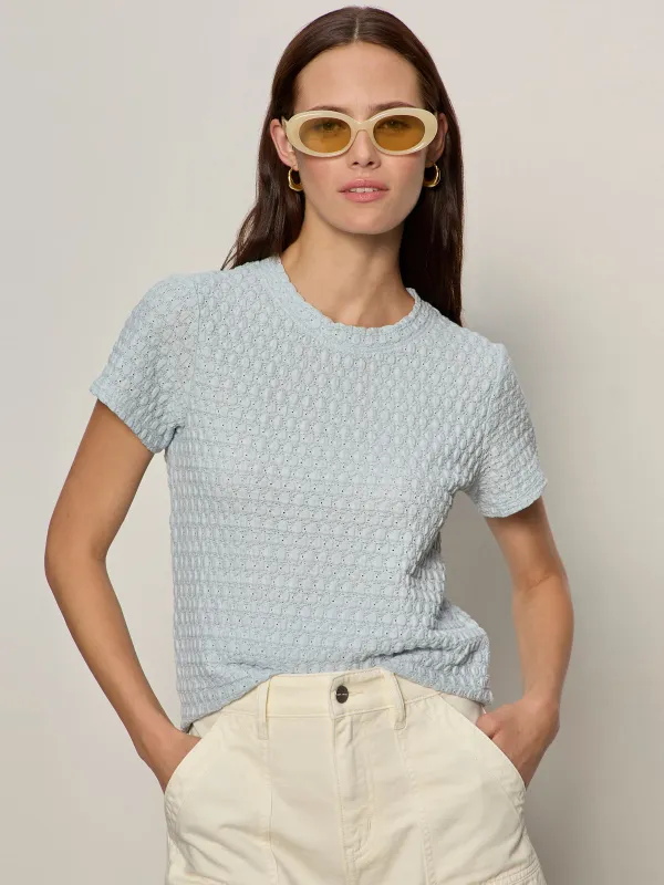 Pucker Up Perfect Tee Blue Aura made by Sanctuary
