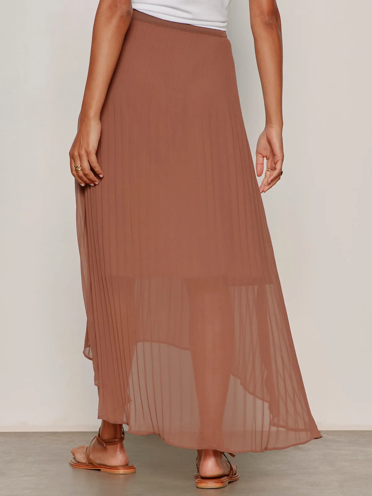 Meant To Be Pleated Midi Skirt Mud Bath sold by Sanctuary product image thumbnail 2