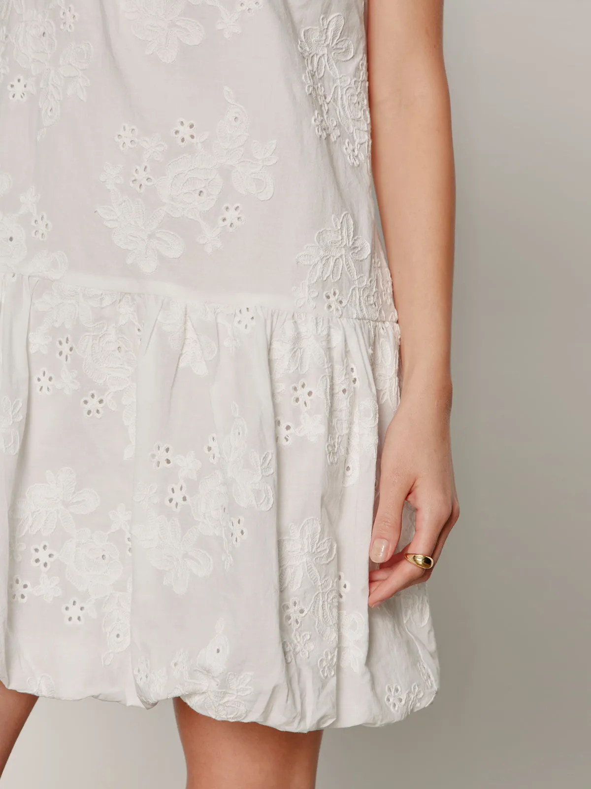 Garden Eyelet Bubble Dress White sold by Sanctuary product image thumbnail 5