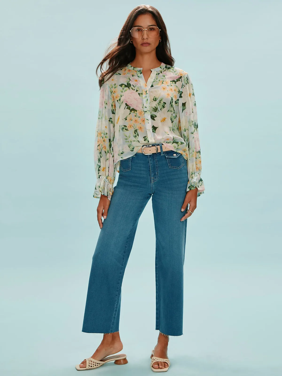 Femme Muse Button Blouse Spring Floral sold by Sanctuary product image thumbnail 5