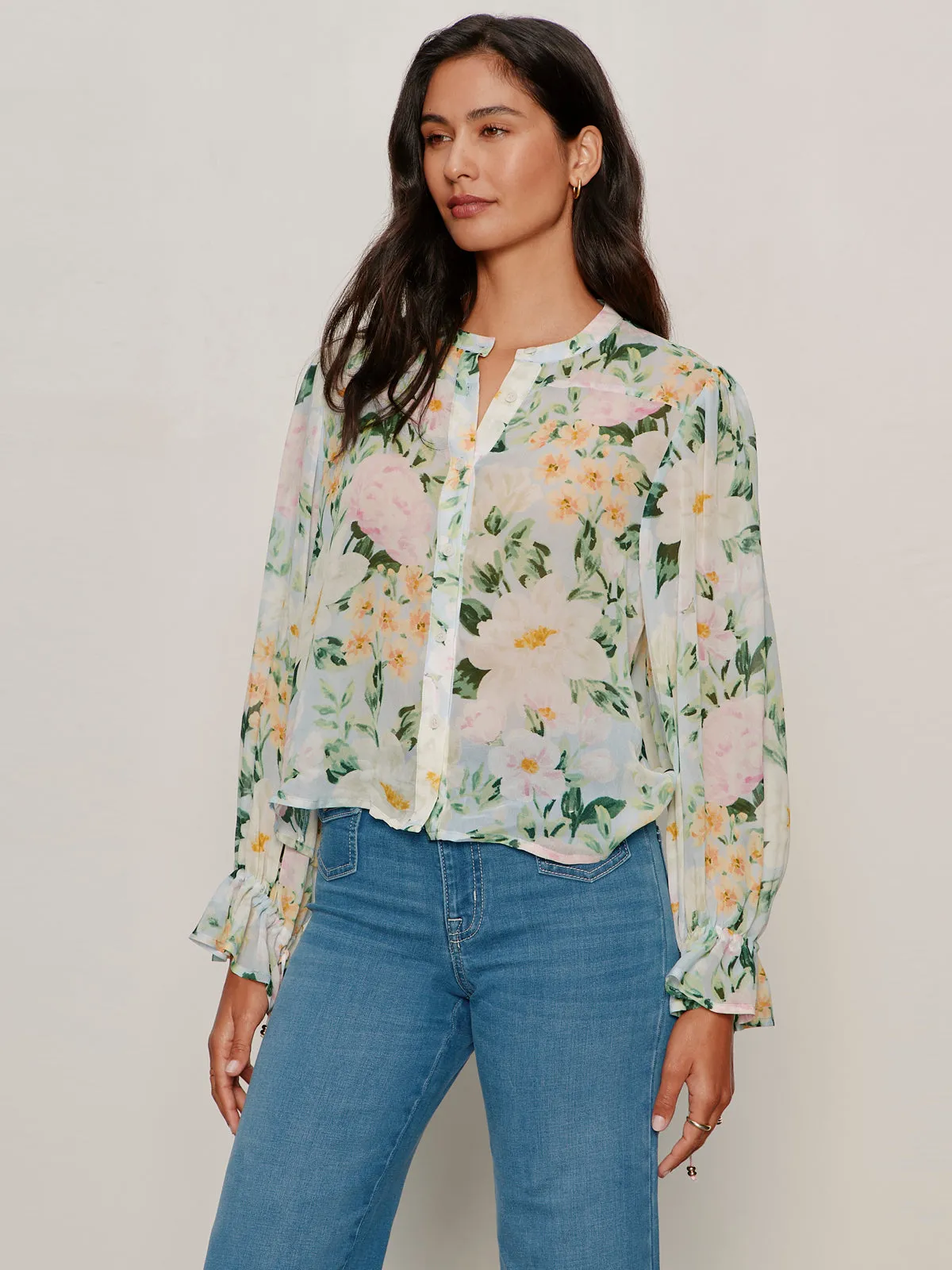 Femme Muse Button Blouse Spring Floral sold by Sanctuary product image thumbnail 3