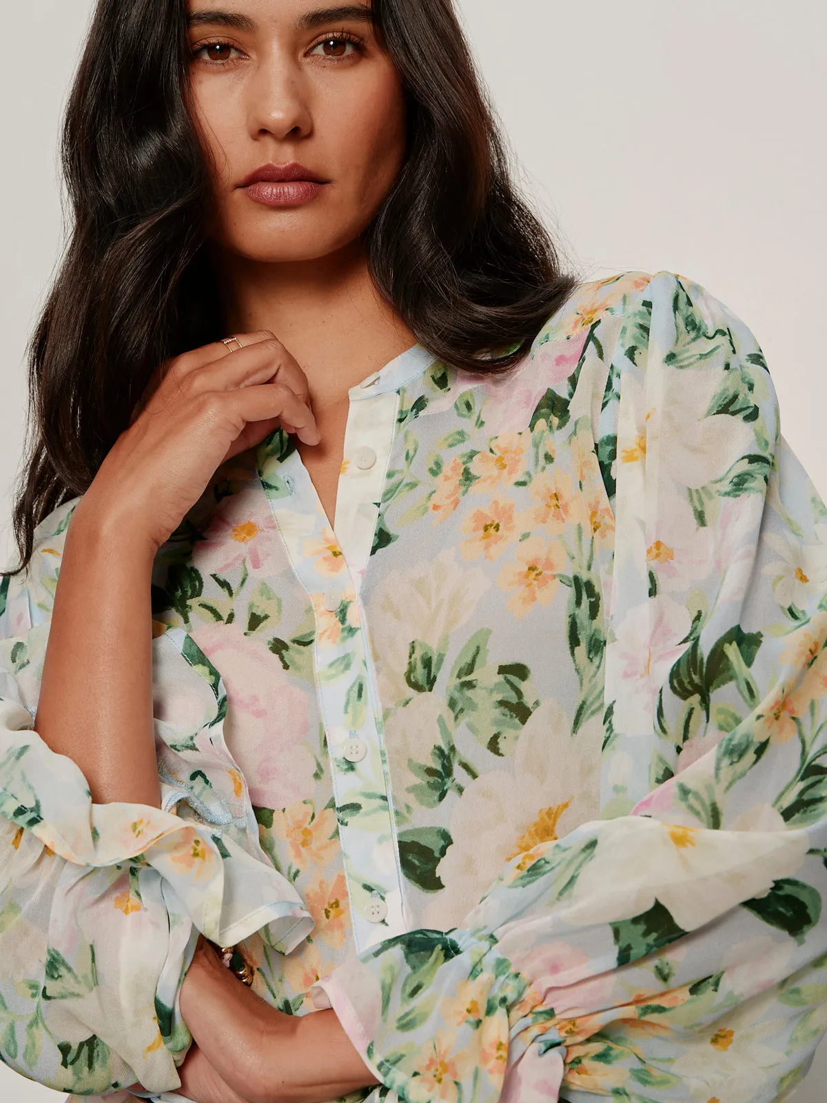 Femme Muse Button Blouse Spring Floral sold by Sanctuary product image thumbnail 4