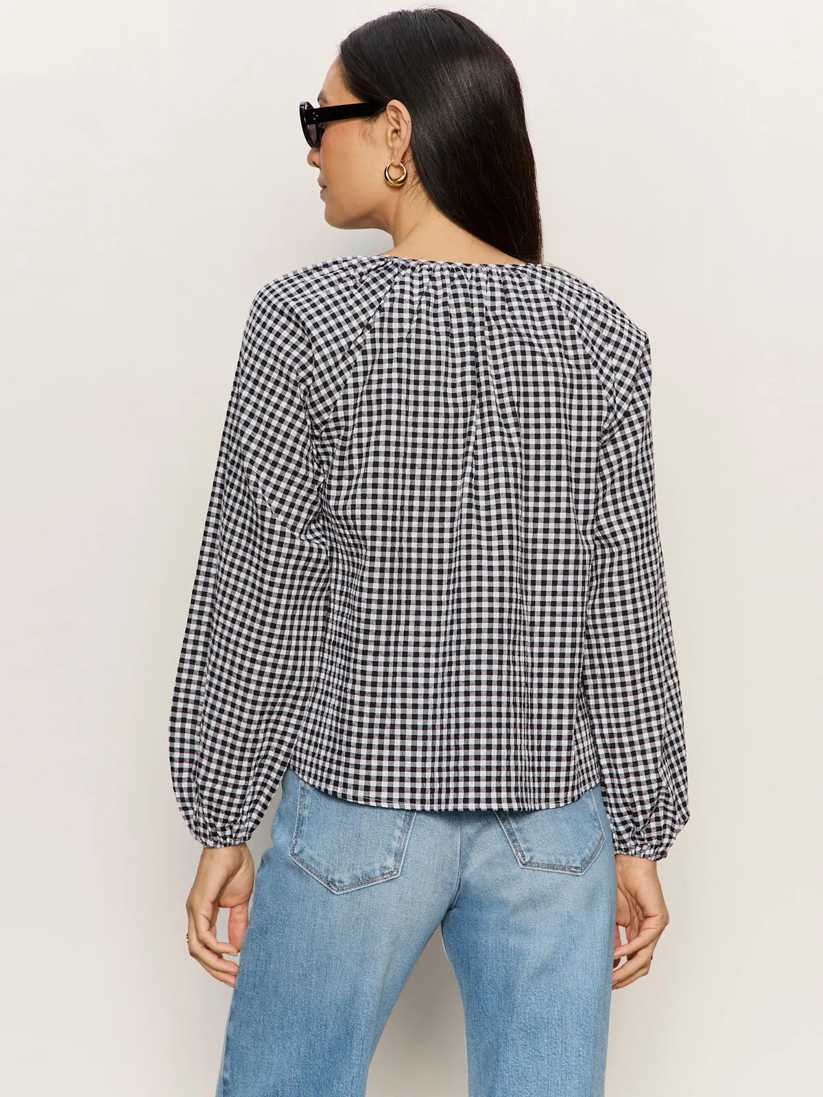 Perfect Gingham Button Blouse Picnic sold by Sanctuary product image thumbnail 3