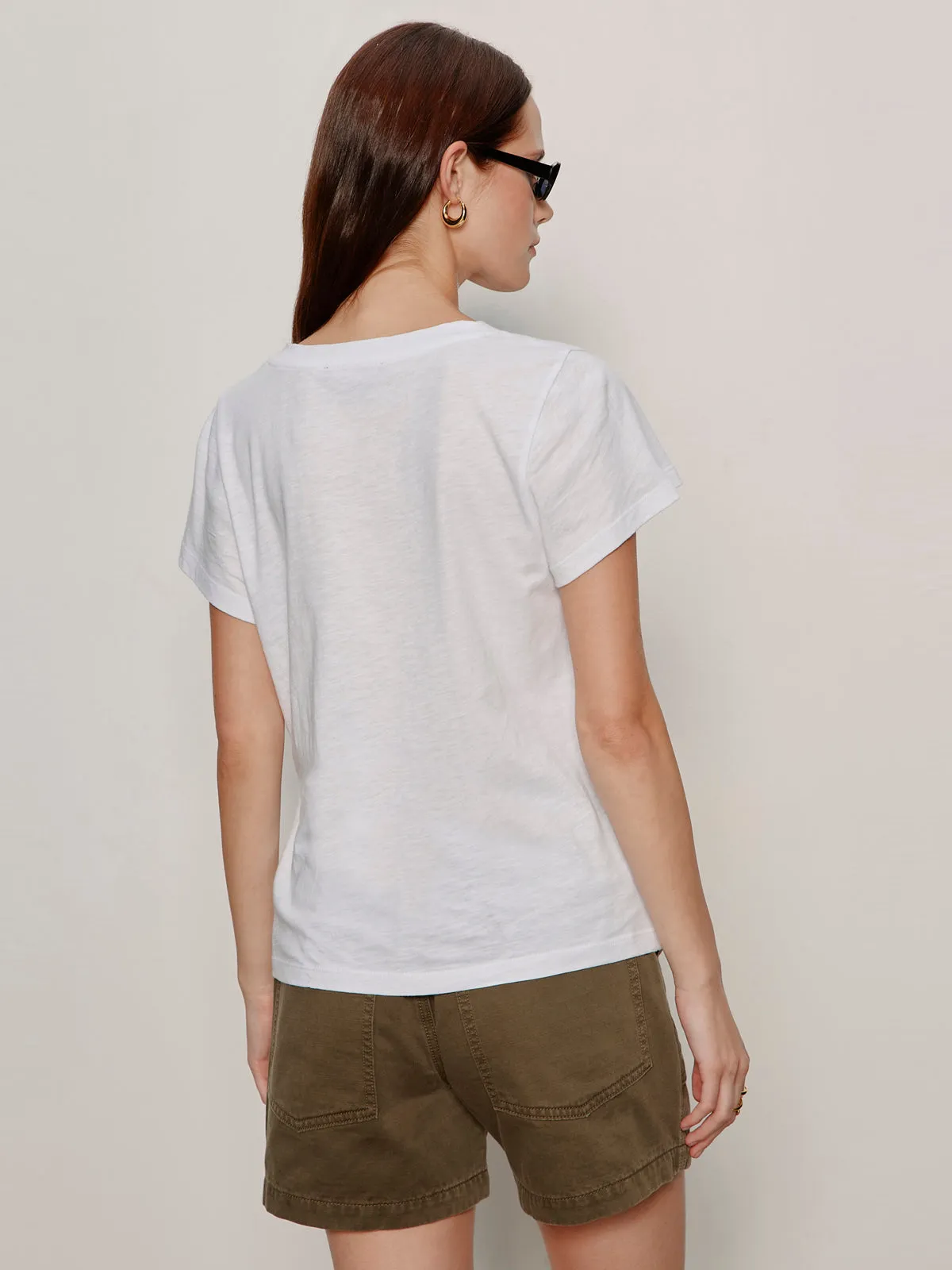 Soft V Neck Tee White sold by Sanctuary product image thumbnail 2