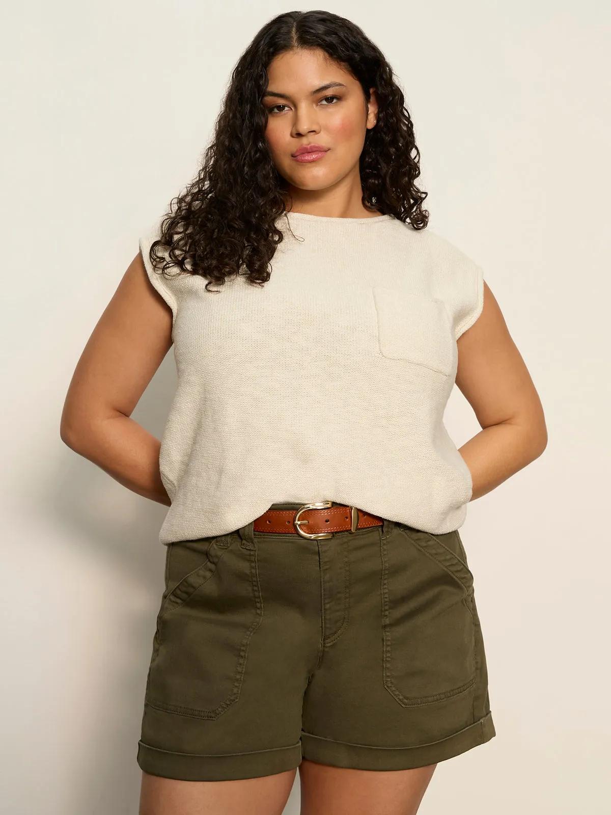 Easy Sweater Tee Collagen Extended Sizing sold by Sanctuary