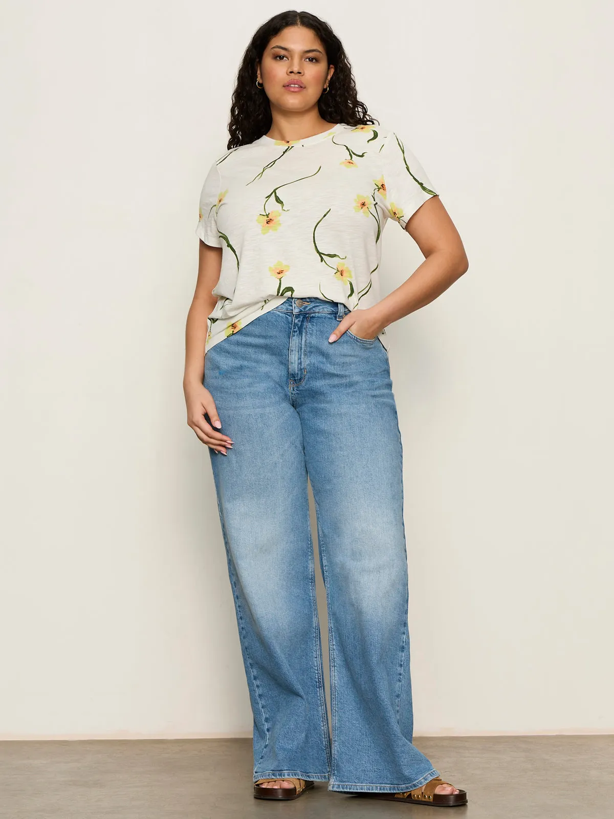 The Perfect Tee Lemon Meadow Extended Sizing sold by Sanctuary product image thumbnail 2