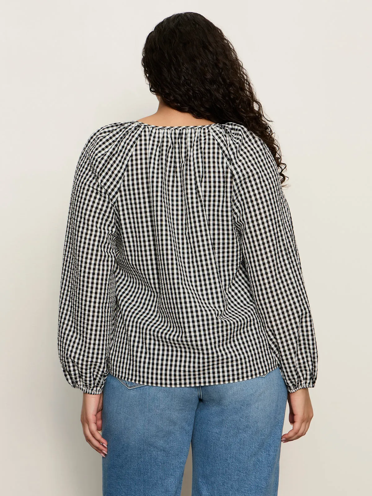 Perfect Gingham Button Blouse Picnic Extended Sizing sold by Sanctuary product image thumbnail 2