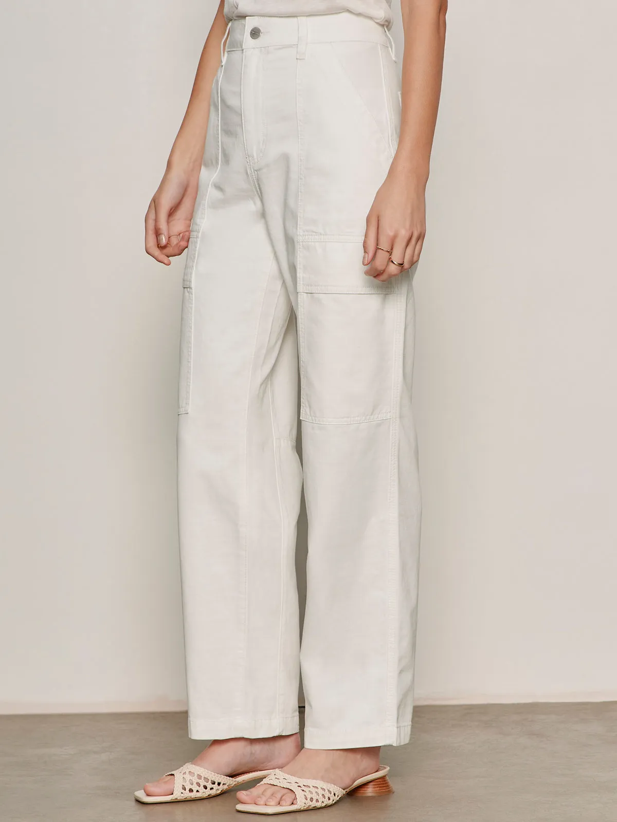 Boyfriend Utility Pant White sold by Sanctuary product image thumbnail 3