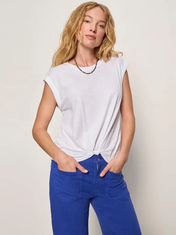 Knotted Muscle Tee White sold by Sanctuary