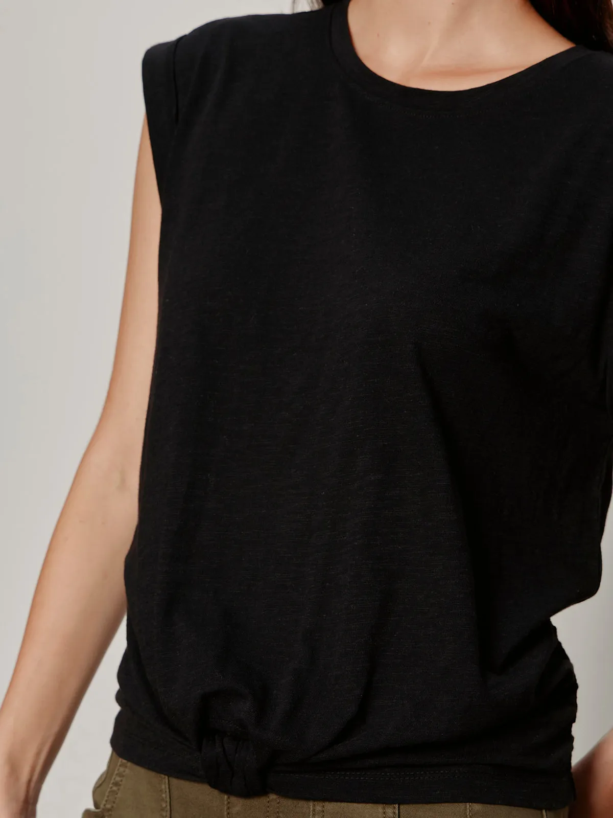 Knotted Muscle Tee Black sold by Sanctuary product image thumbnail 4