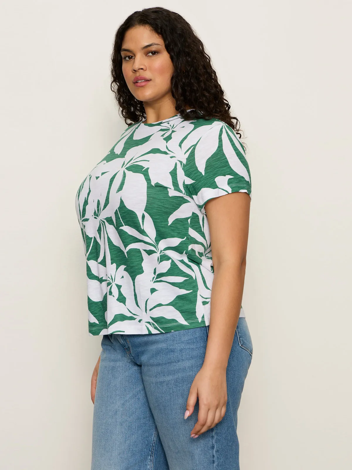 The Perfect Tee Green Inked Impressions Extended Sizing sold by Sanctuary product image thumbnail 3