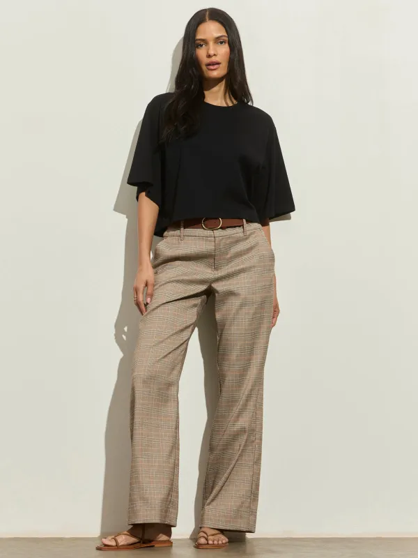 Spotlight Plaid Trouser Caviar Plaid made by Sanctuary