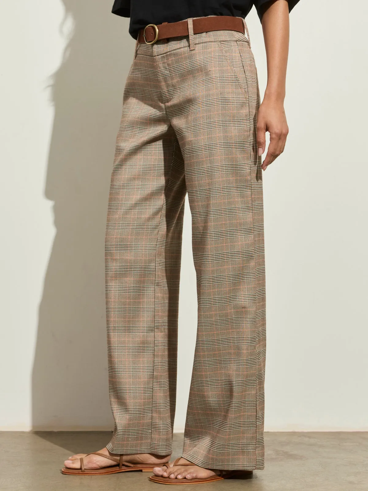 Spotlight Plaid Trouser Caviar Plaid sold by Sanctuary product image thumbnail 2