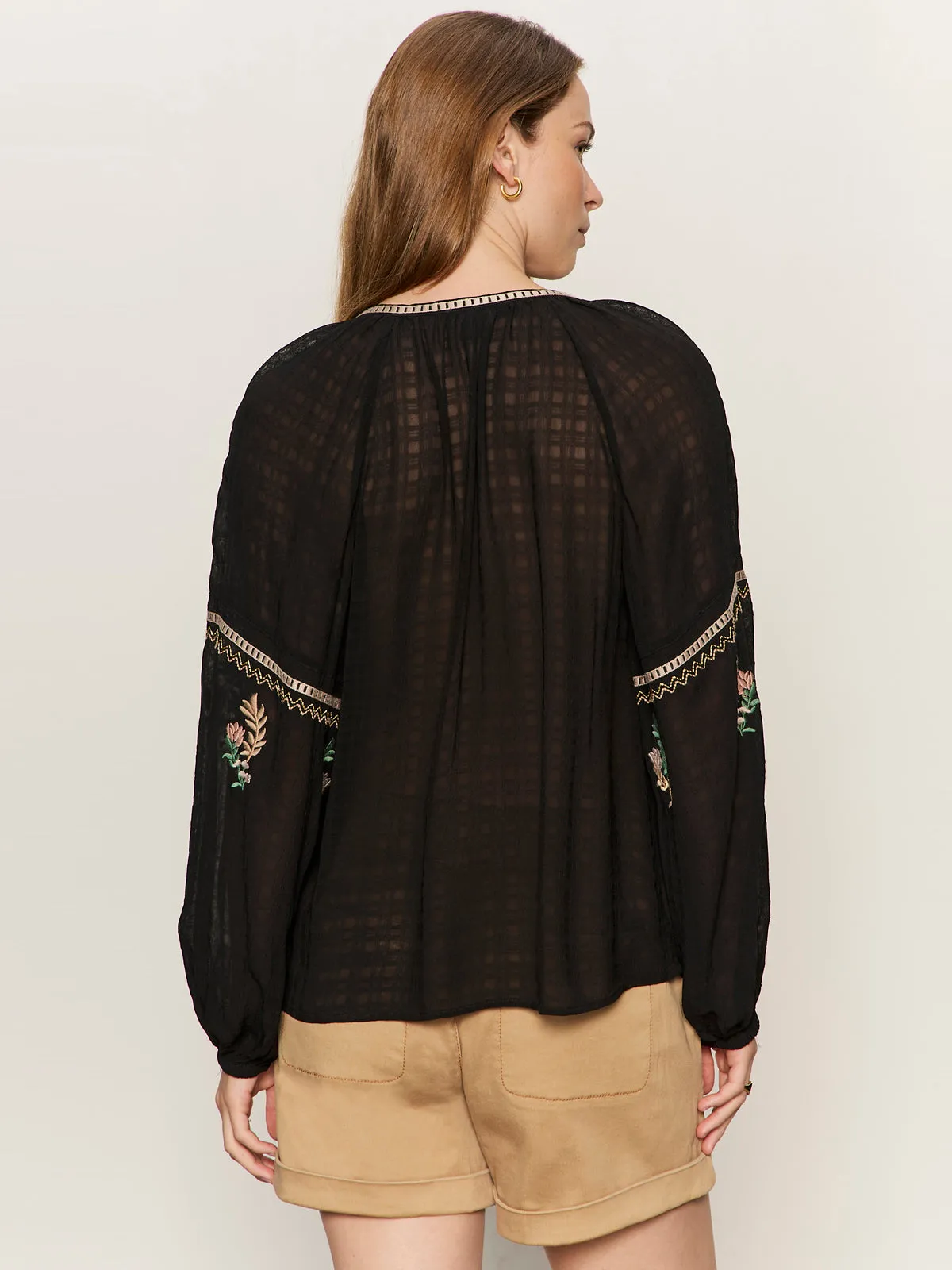 Raye Embroidered Blouse Black sold by Sanctuary product image thumbnail 2