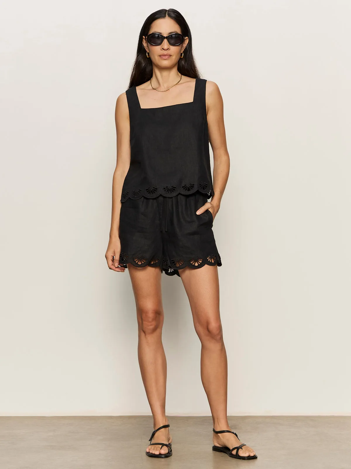Almost There Linen Top Black sold by Sanctuary product image thumbnail 5
