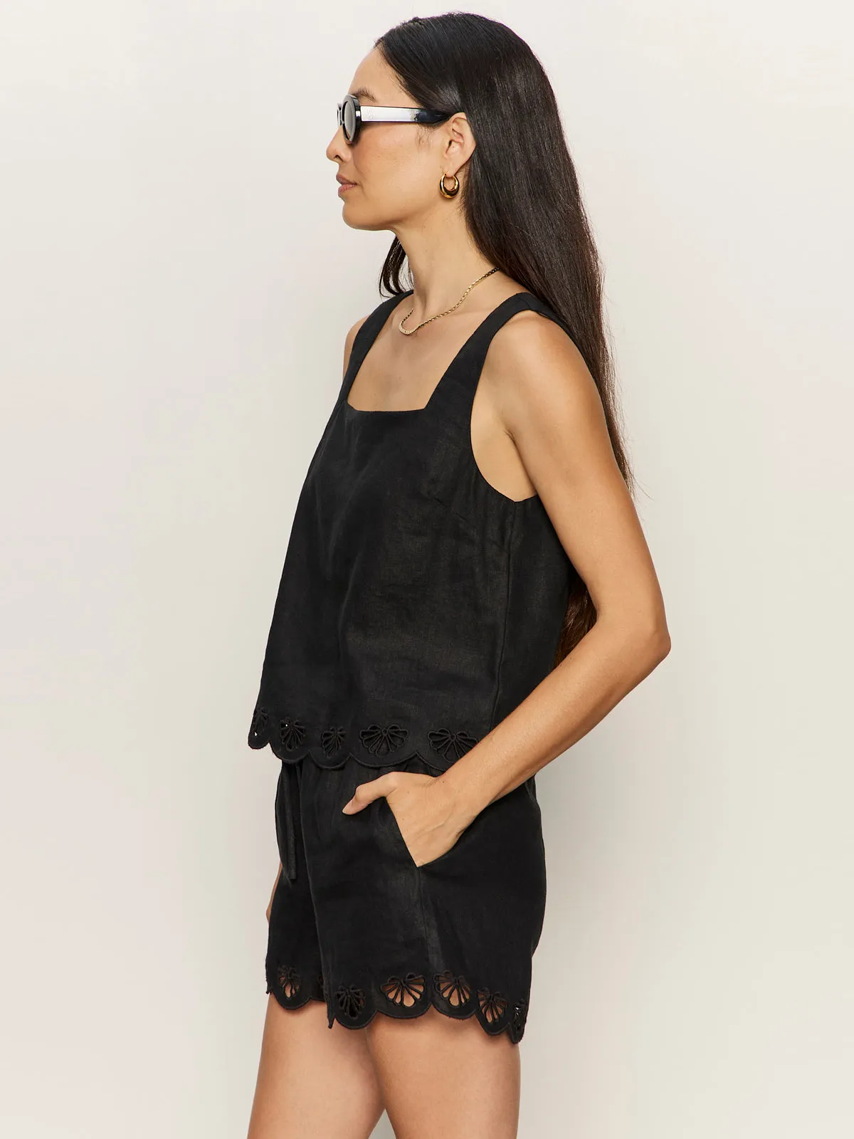 Almost There Linen Top Black sold by Sanctuary product image thumbnail 3