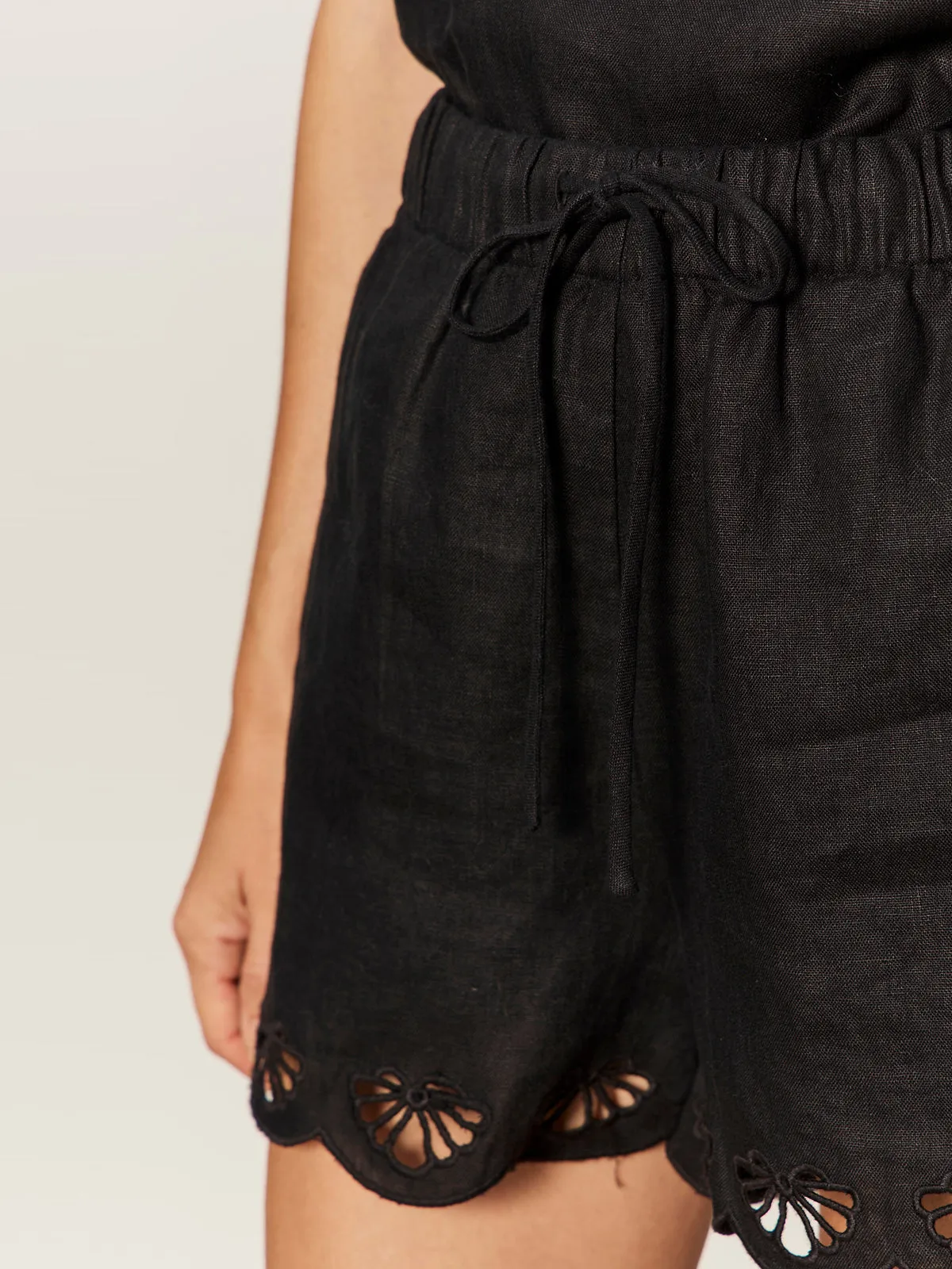 Almost There Linen Shorts Black sold by Sanctuary product image thumbnail 4