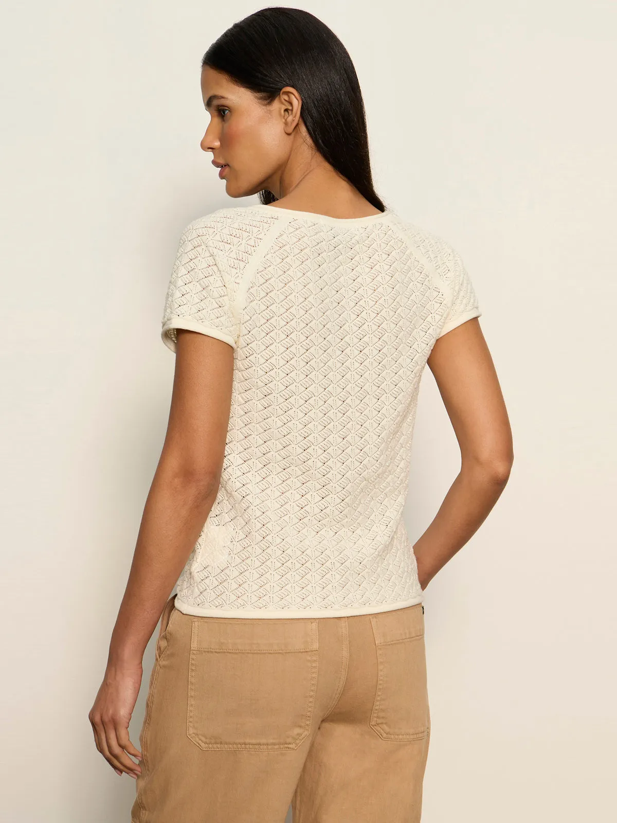 All In Pointelle Button Top Collagen sold by Sanctuary product image thumbnail 2