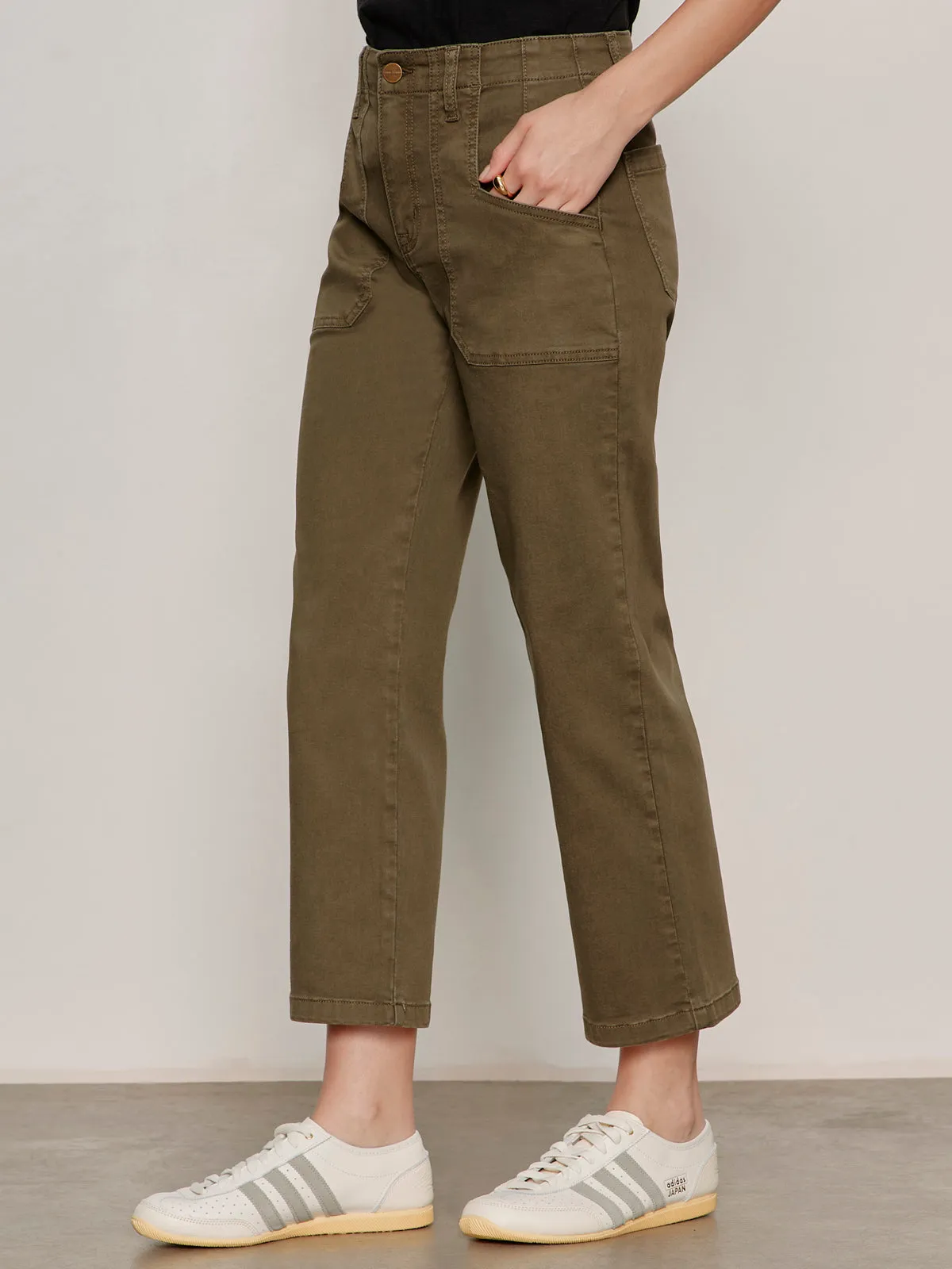 Retreat Crop Pant Burnt Olive sold by Sanctuary product image thumbnail 3