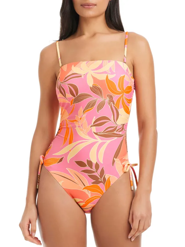 Banded Shirr Side One-Piece Multi made by Sanctuary