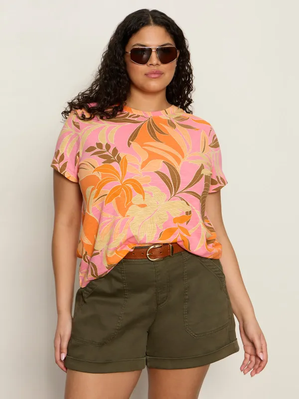 The Perfect Tee Frangipani Extended Sizing made by Sanctuary