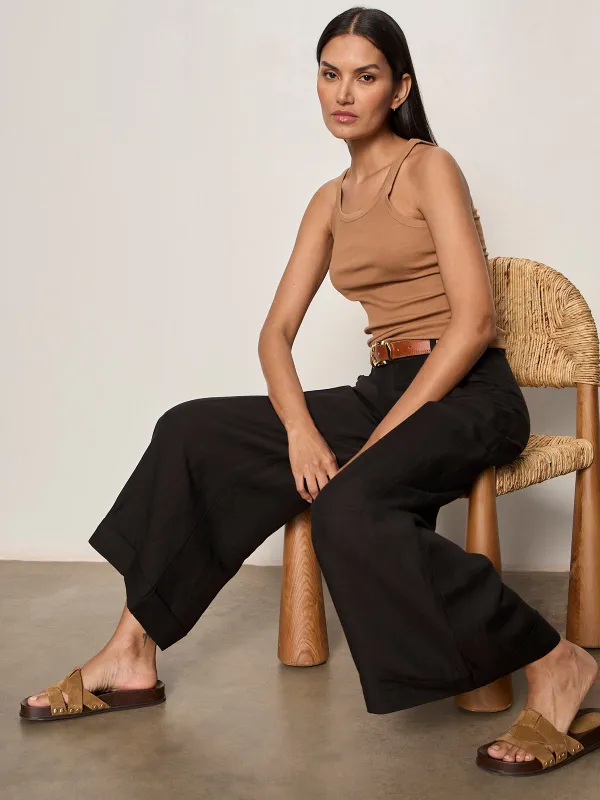 Terrace Linen Pant Black made by Sanctuary