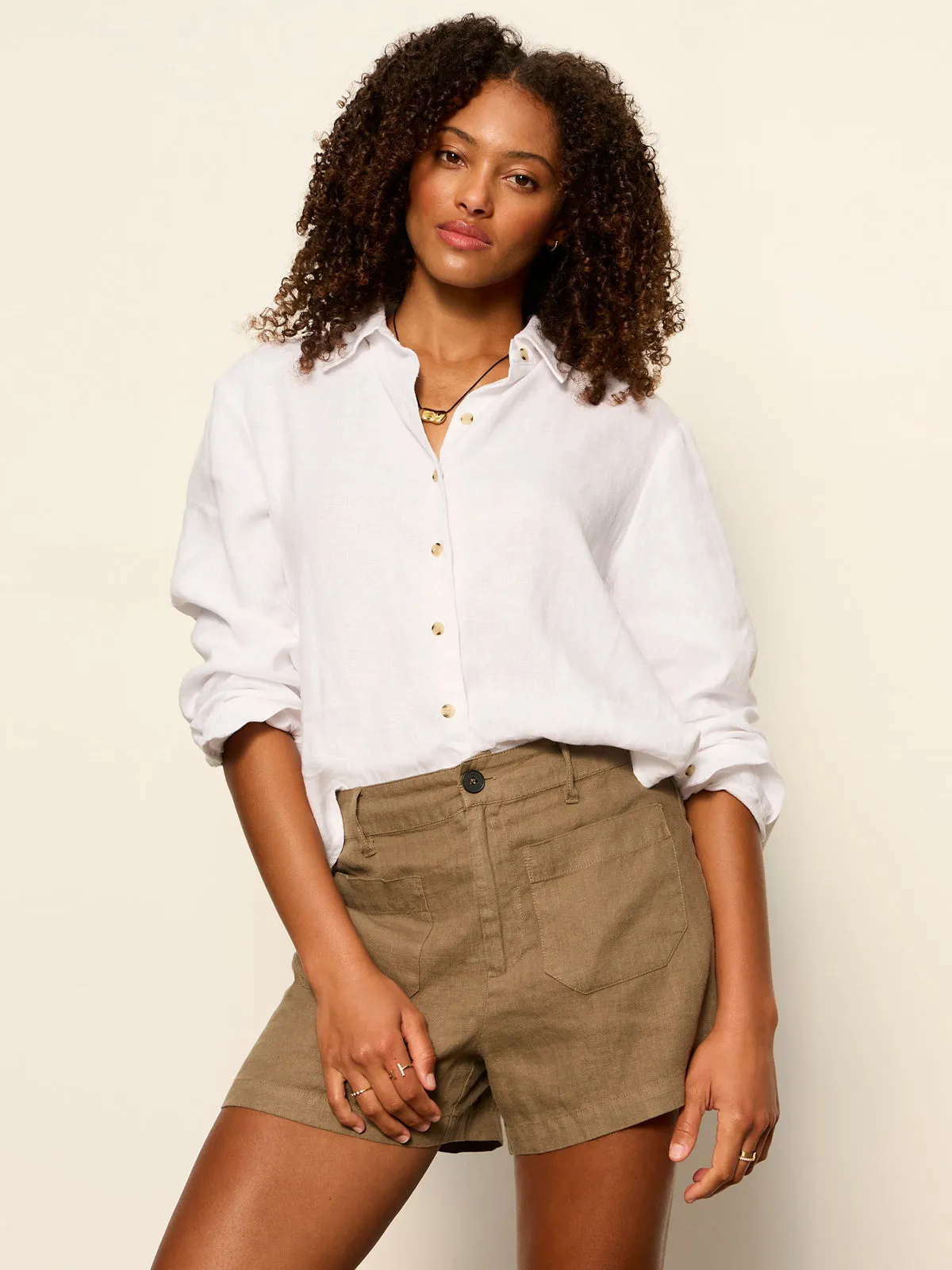 Linen Marine Short Timber sold by Sanctuary product image thumbnail 5